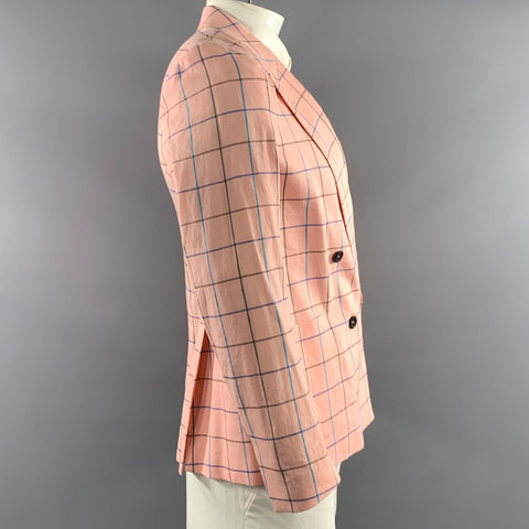 PS by PAUL SMITH Chest Size 34 Pink Blue Green Purple Brown Sport Coat