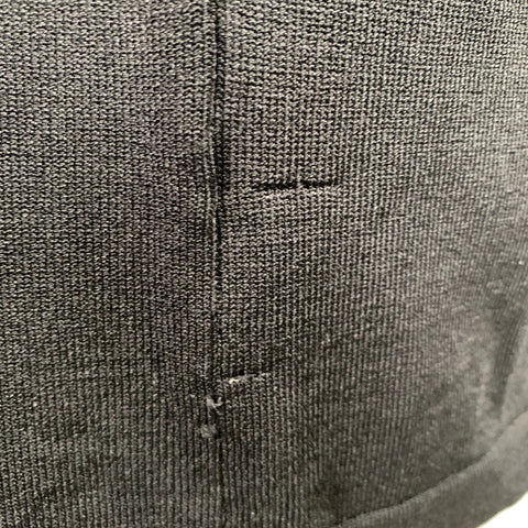 Robe longue sans manches DISSH, taille S, en mélange de viscose noire, avec découpes