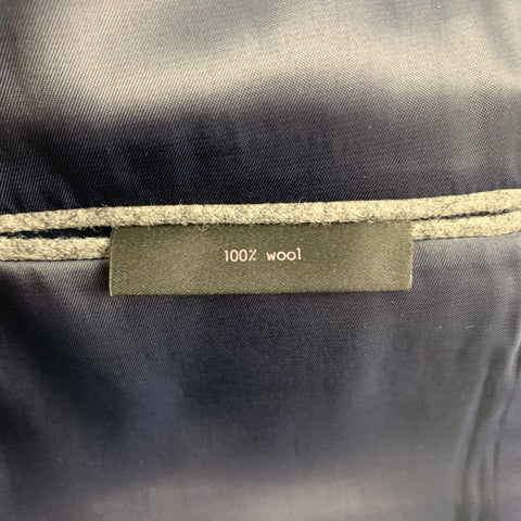 MATTISON Size 40 Grey Wool Notch Lapel Sport Coat