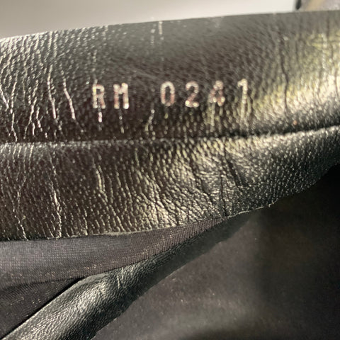 GIVENCHY Size 9 Black Leather Lamb Leather Zip Up Boots