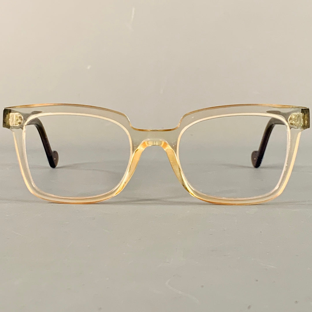 ANNE & VALENTIN O Life Brown Clear Two Tone Acetate Frames Eyewear