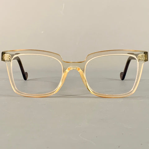 ANNE & VALENTIN O Life Brown Clear Two Tone Acetate Frames Eyewear