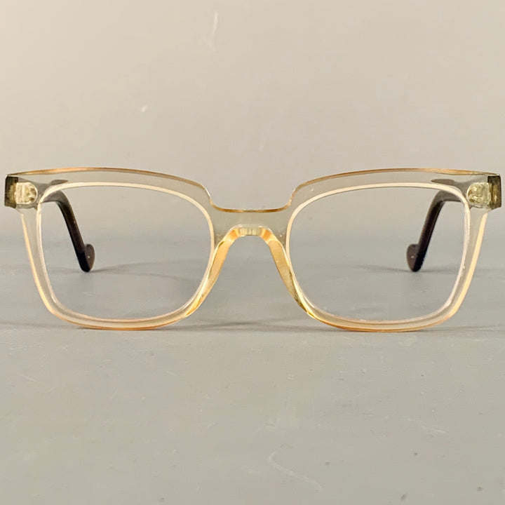 ANNE & VALENTIN O Life Brown Clear Two Tone Acetate Frames Eyewear