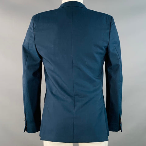 MARC JACOBS Size 38 Navy Wool Notch Lapel Sport Coat