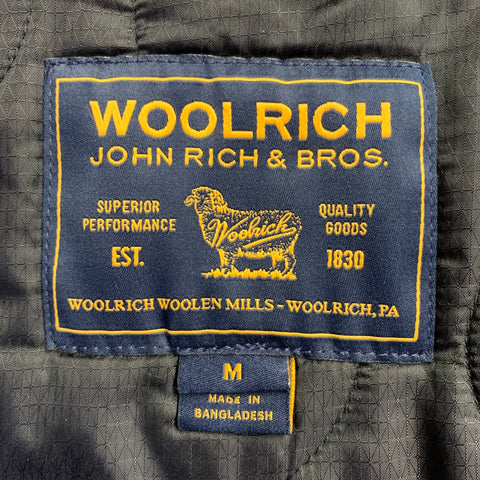 WOOLRICH Size M Grey Nylon Hooded Jacket