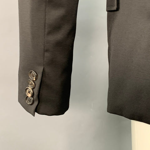 BAND OF OUTSIDERS Size 36 Black Wool Blend Single Breasted Sport Coat