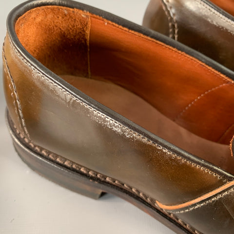 ALLEN EDMONDS Size 7 Randolph Brown Leather Penny Loafers