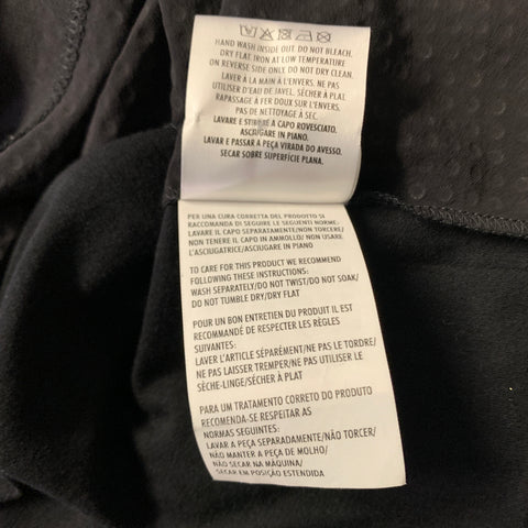 GUCCI Size One Size Black Studded Silk Crew Neck T Shirt