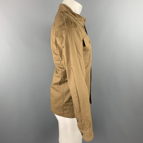 BRIDGE & BURN Size S Khaki Cotton Buttoned Jacket