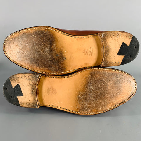 ALDEN Size 10 Brown Leather Tassels Loafers