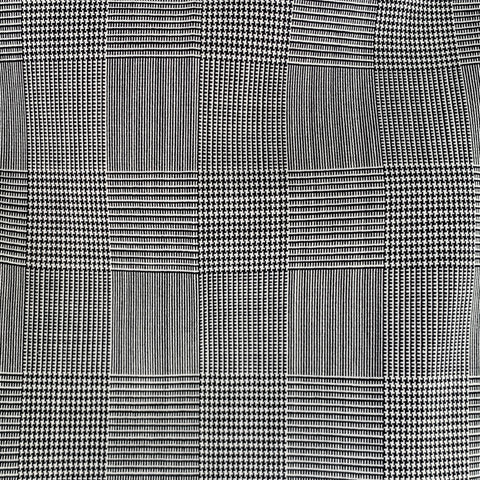 CMMN Size 32 Black White Glenplaid Wool Blend Flat Front Dress Pants