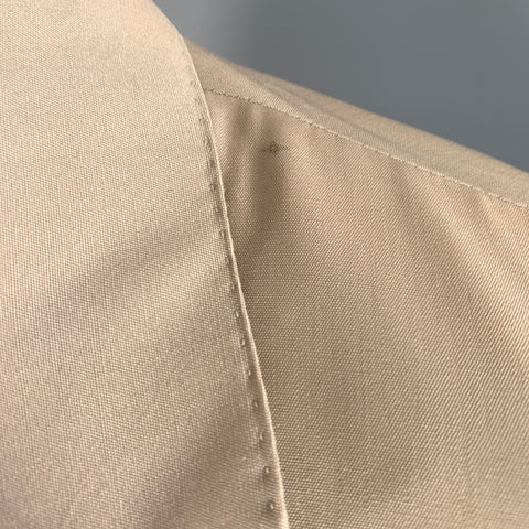 GUCCI Chest Size 42 Khaki Solid Wool Notch Lapel Sport Coat