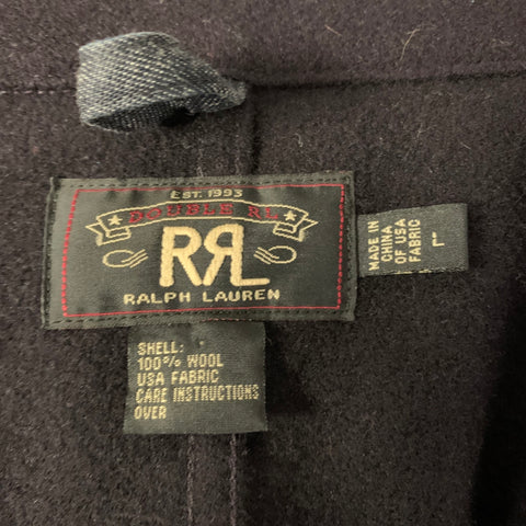 RRL by RALPH LAUREN Size L Navy Wool Notch Lapel Coat
