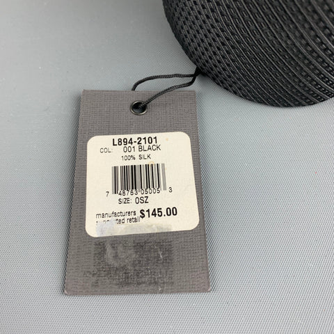 JOHN VARVATOS Grey Black Diagonal Stripe Cotton Tie