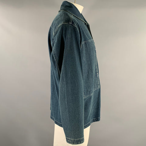RRL by RALPH LAUREN Size XL Navy Cotton Shawl Collar Worker Jacket