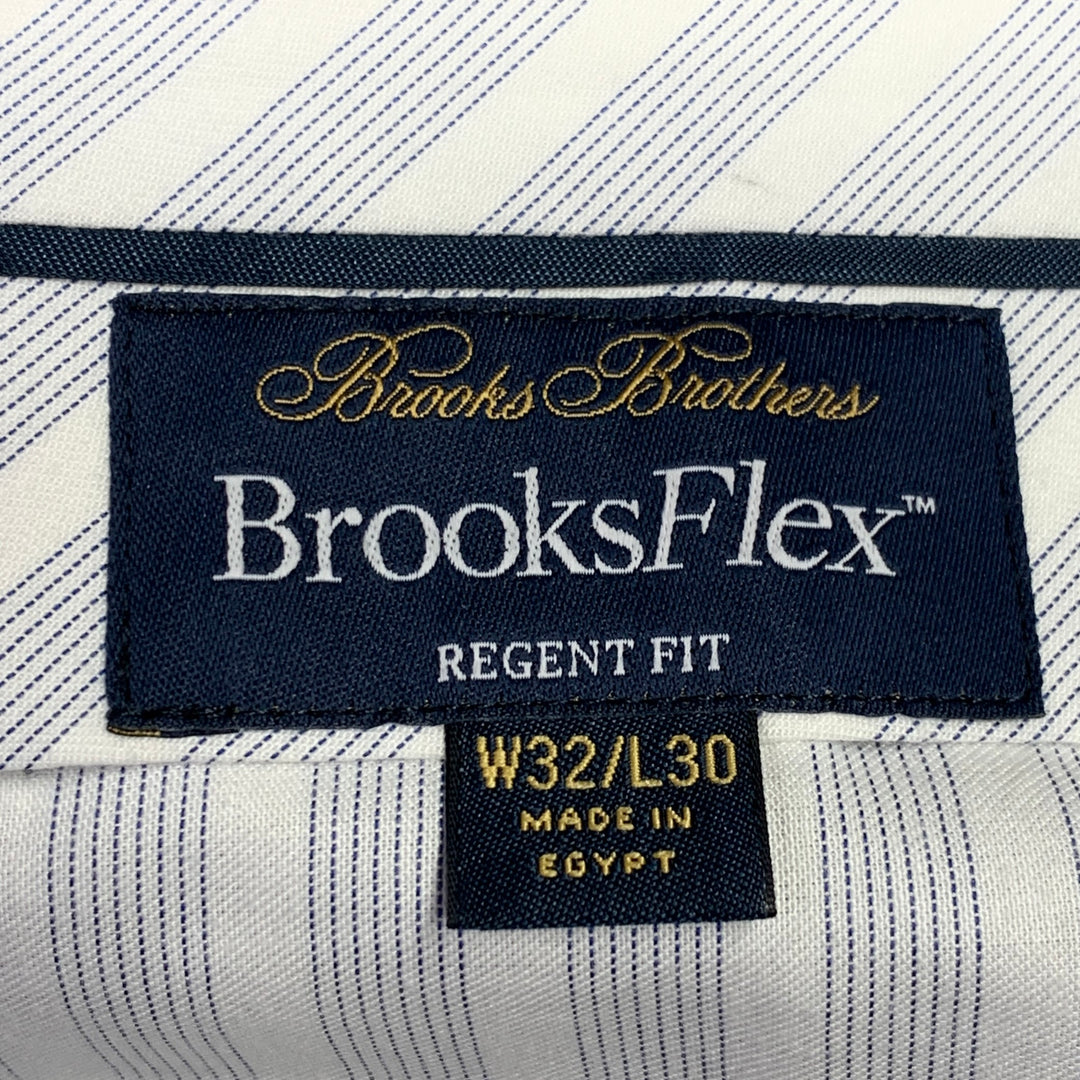 BROOKS BROTHERS Size 32 Brown Beige Heather Wool Blend Dress Pants