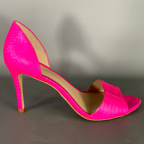 LOEFFLER RANDALL Size 9 Pink Embossed Pumps