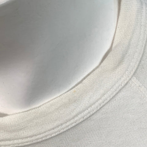 JAMES PERSE Size S White Cotton Crew Neck Sweatshirt