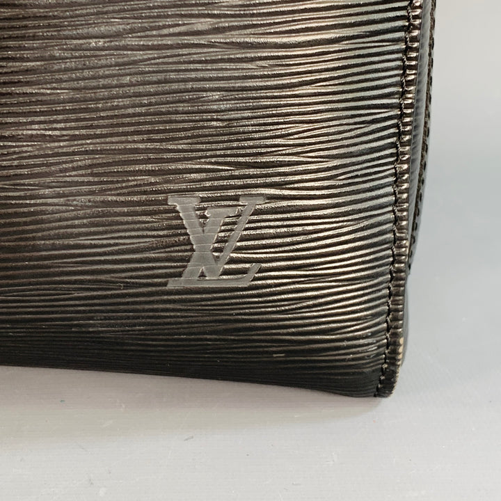 LOUIS VUITTON Keepall Black Epi Leather Duffle Bag