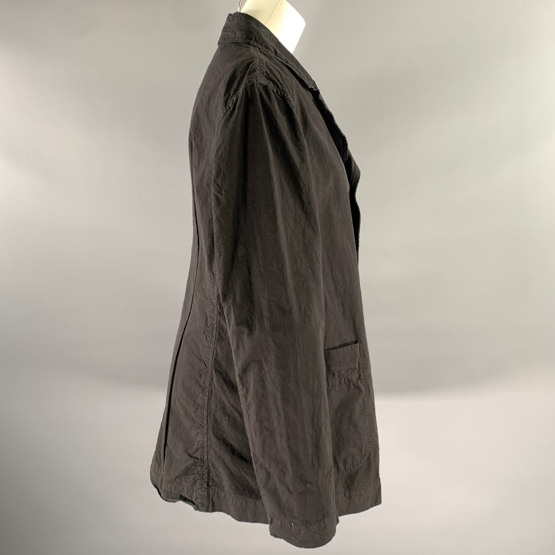 CASEY CASEY Size L Black Cotton Blend Blazer