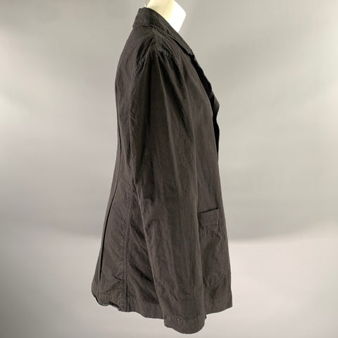 CASEY CASEY Size L Black Cotton Blend Blazer