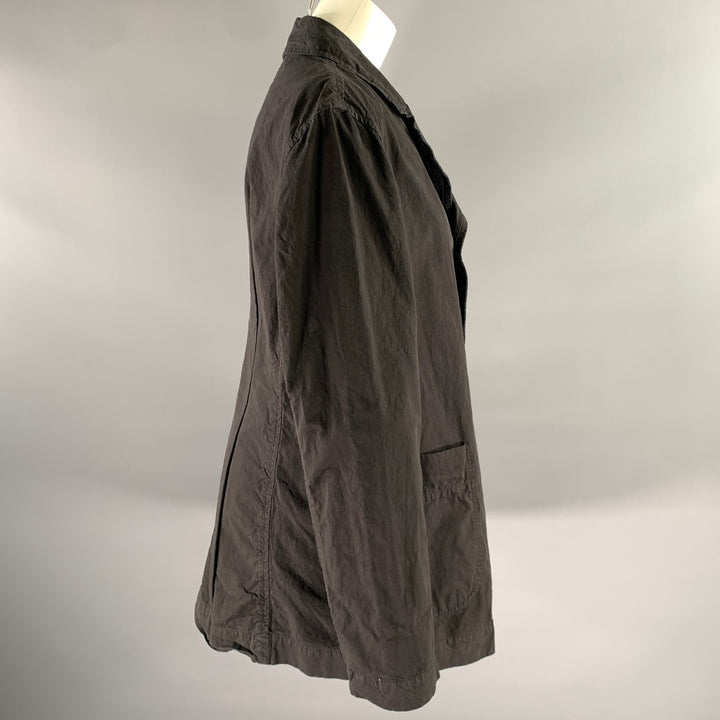 CASEY CASEY Size L Black Cotton Blend Blazer