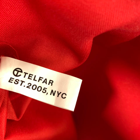 TELFAR Red Logo Polyester Blend Cross Body Bag