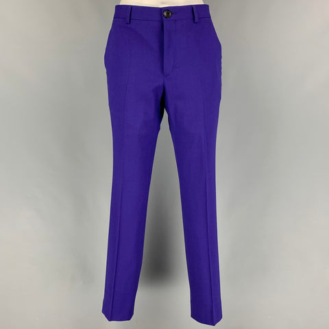 PS by PAUL SMITH Size 36 Purple Wool Notch Lapel Suit
