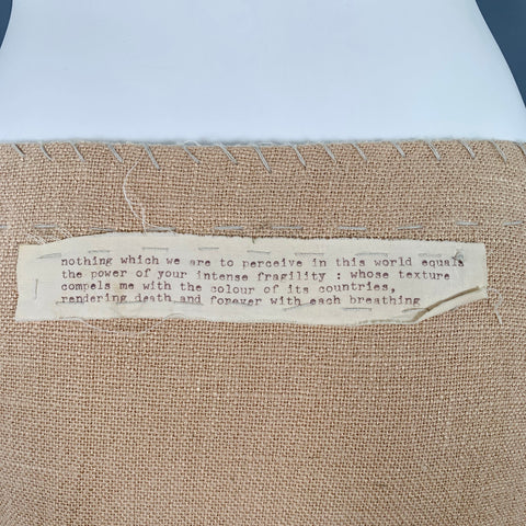 HAZEL BROWN Size S Beige Natural Linen Woven Bubble Hem Skirt