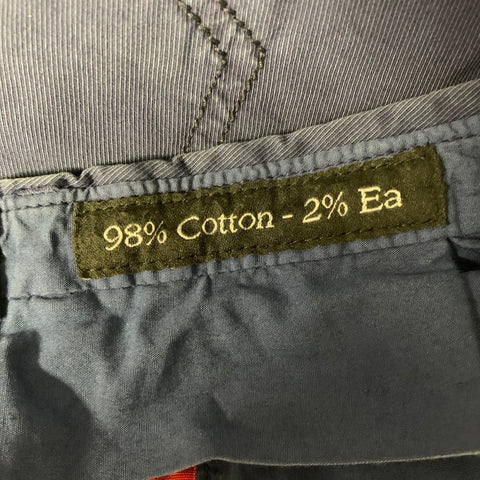 KITON Size 36 Navy Cotton Blend Button Fly Casual Pants