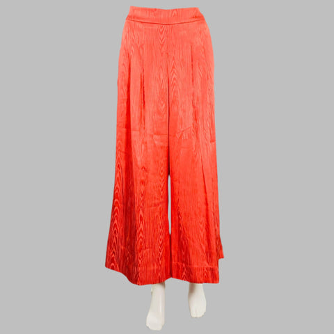 VERONICA BEARD Size 2 Red Coral Polyester Blend Marbled Dress Pants