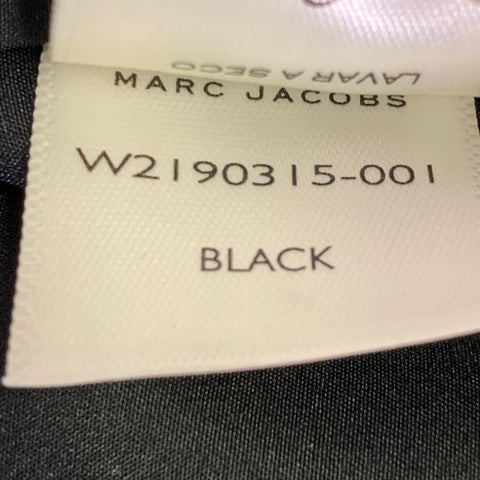 Robe trapèze en soie à pois noirs et blancs MARC JACOBS Taille 2
