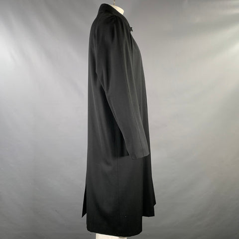 BURBERRY LONDON Size 44 Black Wool Raglan Coat