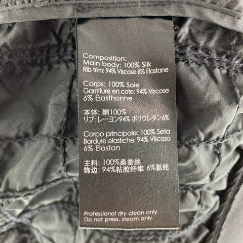 3.1 PHILLIP LIM Chest Size M Black Quilted Silk Windbreaker Jacket