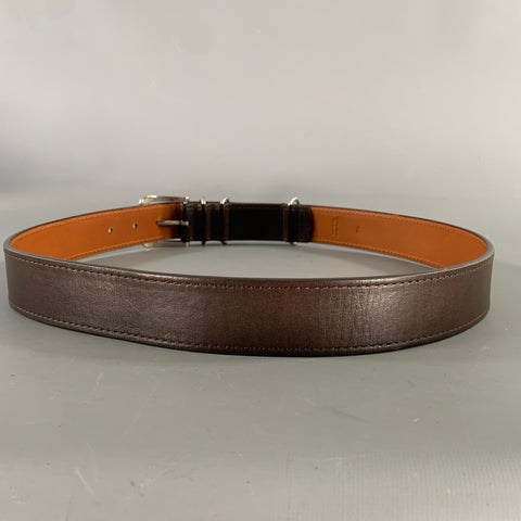 SHINOLA Size 36 Black Leather Belt