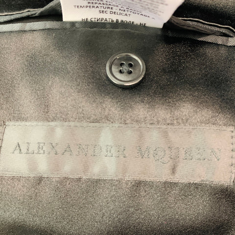 ALEXANDER MCQUEEN Size 38 Black Studded Wool Mohair Sport Coat