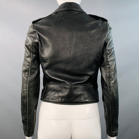 PERFECTO by SCHOTT Size XS Black Leather Motorcycle Jacket