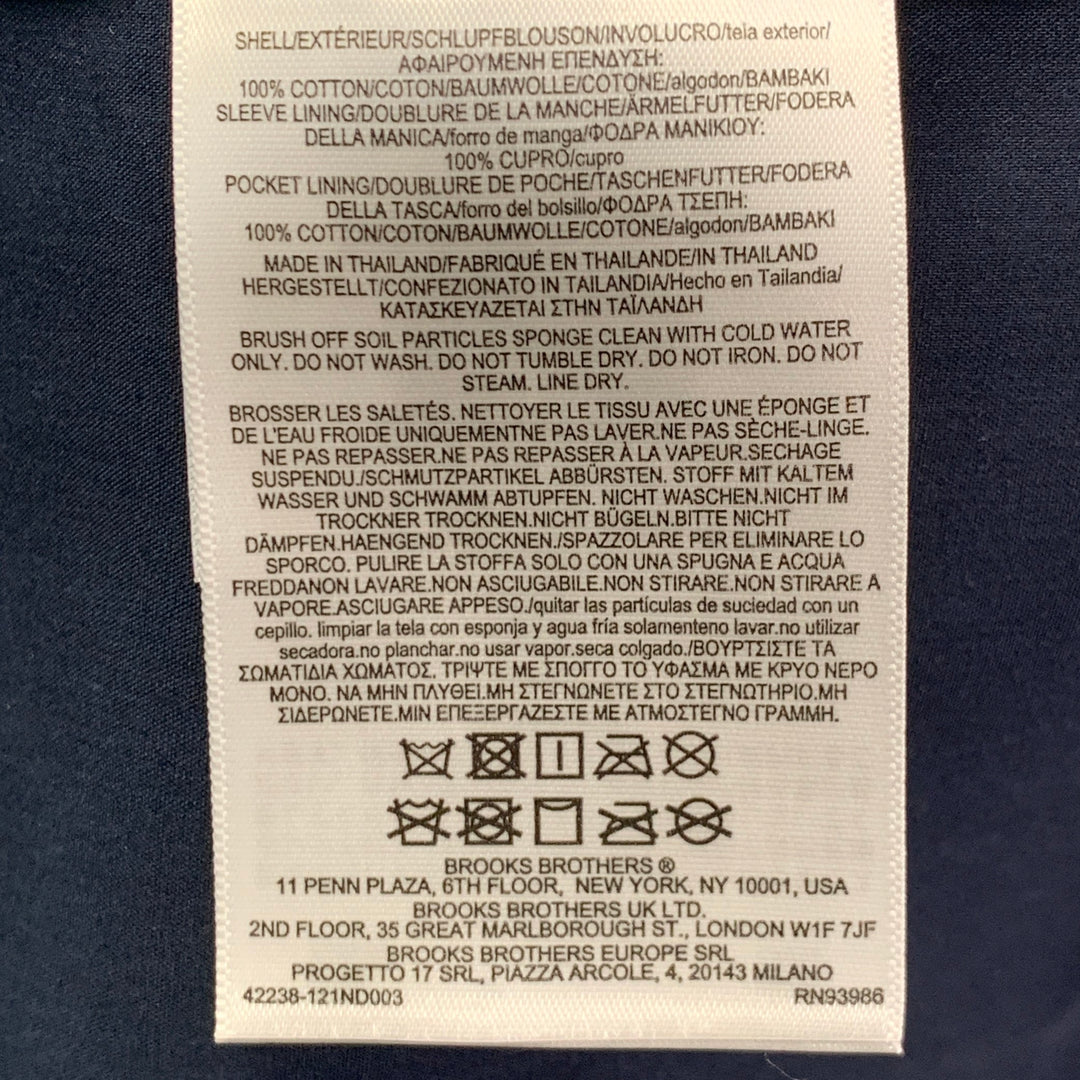 BROOKS BROTHERS Size XL Beige Cotton Trenchcoat