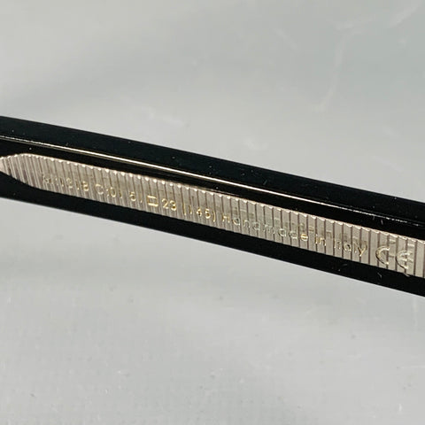 CUTLER AND GROSS Black Silver Acetate Frames Eyewear