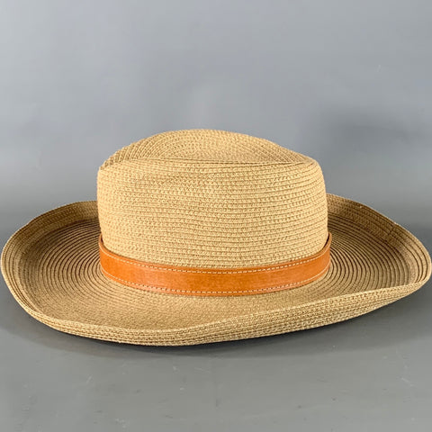 ERIC JAVITS Tan Brown Woven Hats