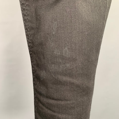 DIESEL Size 27 Sleenker Black Cotton Blend Skinny Slim Button Fly Jeans