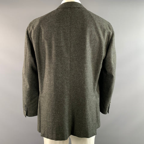 BOGLIOLI Chest Size 52 Green Grey Wool Notch Lapel Sport Coat