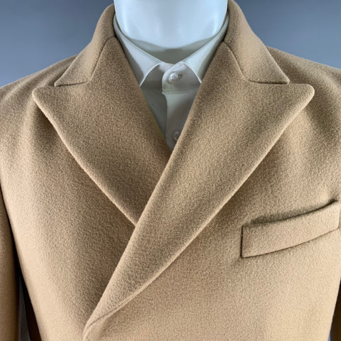 NILI LOTAN Size M Tan Wool Peacoat