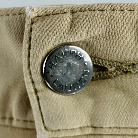 POLO par RALPH LAUREN Taille 38 Pantalon décontracté en coton mélangé beige 5 poches