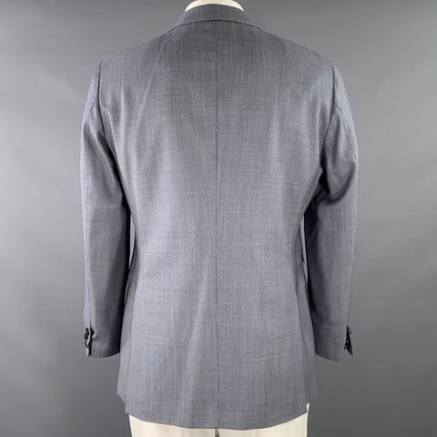 SUIT SUPPLY Size 44 Navy White Dots Wool Single Breasted Sport Coat
