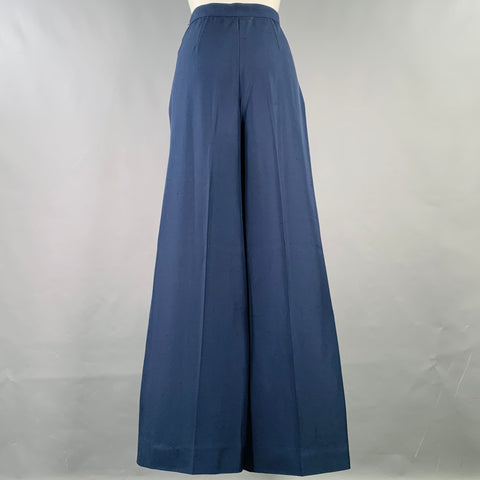 VALENTINO Size S Navy Wide Leg Dress Pants