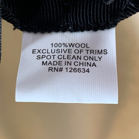 EUGENIA KIM One Size White Wool Felt Wide Brim Chain Trim Fedora Hat