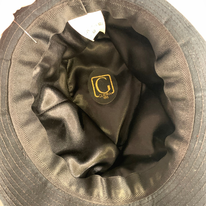 GUERRA Size L Black Brown Mixed Pattern Cotton Hats