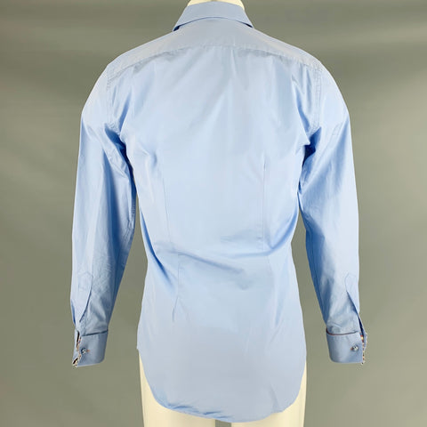 PAUL SMITH Size S Blue Cotton French Cuff Long Sleeve Shirt