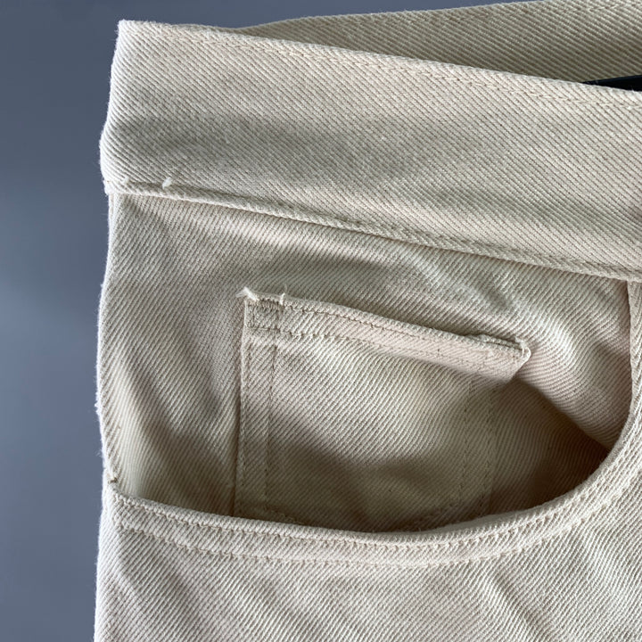 DANA LEE BROWN Size L Cream Cotton Pants